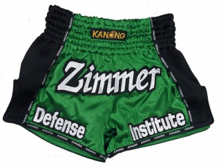 Custom Green Muay Thai trunks  : KNSCUST-1186